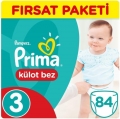 Prima Külot Bez 3 Beden 84 Adet Bebek Bezi