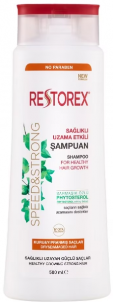 Restorex Sağlıklı Uzama Etkili Kuru ve Yıpranmış Saçlar 500 ml Şampuan