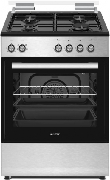 Simfer 1260 İnox Black 4G Multi Turbo Fırın Solo Fırın