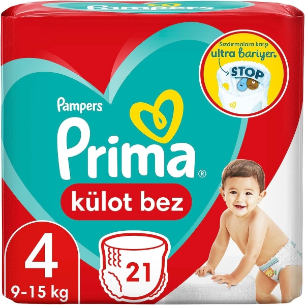 Prima Külot Bez 4 Beden 21 Adet Bebek Bezi