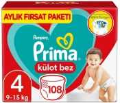 Prima Külot Bez 4 Beden 108 Adet resim