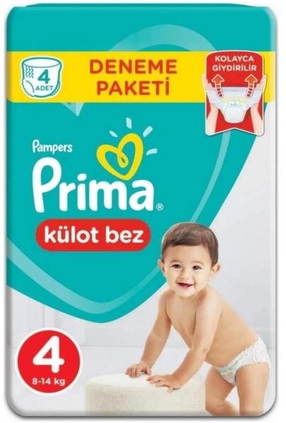 Prima Külot Bez 4 Beden 4 Adet Bebek Bezi