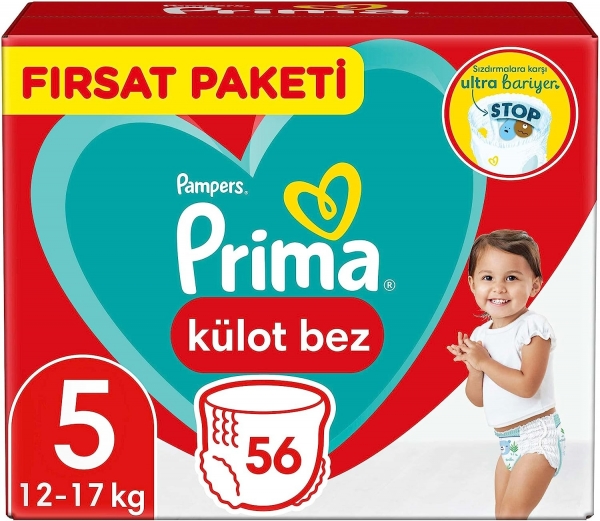 Prima Külot Bez 5 Beden 56 Adet Bebek Bezi