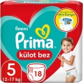 Prima Külot Bez 5 Beden 18 Adet Bebek Bezi