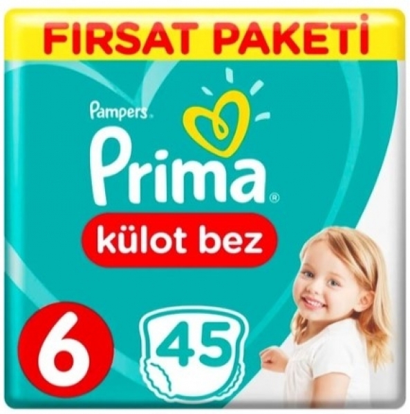 Prima Külot Bez 6 Beden 45 Adet Bebek Bezi