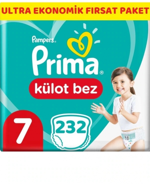 Prima Külot Bez 7 Beden 232 Adet Bebek Bezi