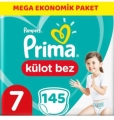 Prima Külot Bez 7 Beden 145 Adet Bebek Bezi