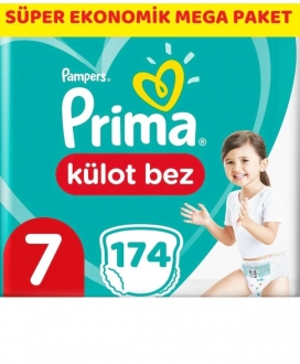 Prima Külot Bez 7 Beden 174 Adet Bebek Bezi
