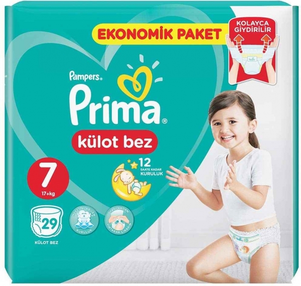 Prima Külot Bez 7 Beden 29 Adet Bebek Bezi