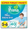 Prima Mayo Bez 5-6 Beden 40 Adet Bebek Bezi