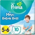 Prima Mayo Bez 5-6 Beden 10 Adet Bebek Bezi