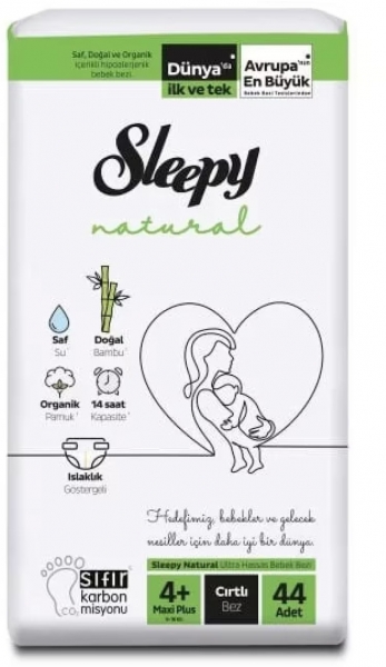 Sleepy Natural 4+ Beden 44 Adet Bebek Bezi