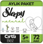Sleepy Natural 5+ Beden 72 Adet resim