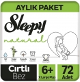 Sleepy Natural 6+ Beden 72 Adet Bebek Bezi