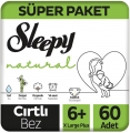 Sleepy Natural 6+ Beden 60 Adet Bebek Bezi