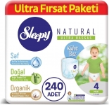 Sleepy Natural Külot Bez 4 Beden 240 Adet resim