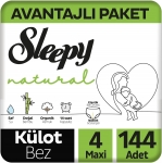 Sleepy Natural Külot Bez 4 Beden 144 Adet resim