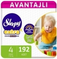 Sleepy Extra Günlük Aktivite 4 Beden 192 Adet Bebek Bezi