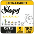 Sleepy Extra Günlük Aktivite 5 Beden 160 Adet Bebek Bezi