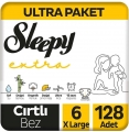 Sleepy Extra Günlük Aktivite 6 Beden 128 Adet Bebek Bezi