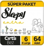 Sleepy Extra Günlük Aktivite 6 Beden 64 Adet resim