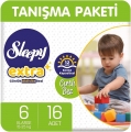 Sleepy Extra Günlük Aktivite 6 Beden 16 Adet Bebek Bezi