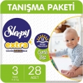 Sleepy Extra Günlük Aktivite 3 Beden 28 Adet Bebek Bezi