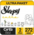 Sleepy Extra Günlük Aktivite 2 Beden 272 Adet Bebek Bezi