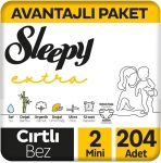 Sleepy Extra Günlük Aktivite 2 Beden 204 Adet resim