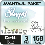 Sleepy Bio Natural 3 Beden 168 Adet resim