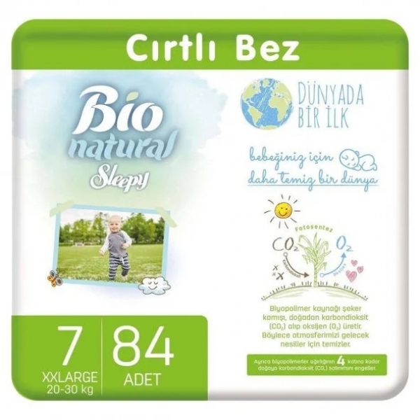 Sleepy Bio Natural 7 Beden 84 Adet Bebek Bezi