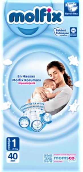 Molfix 1 Beden 40 Adet Bebek Bezi