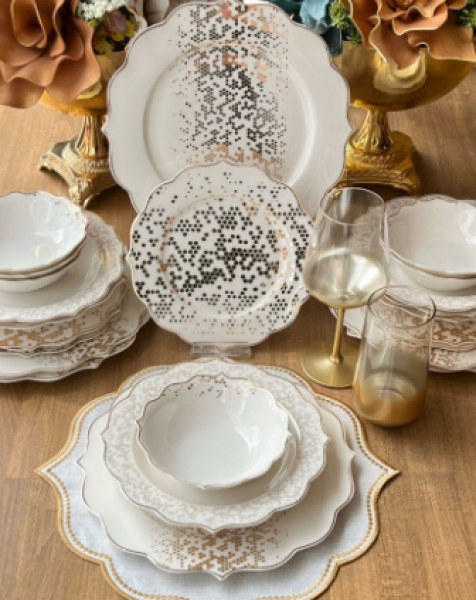 Rossev Honey 24 Parça Yemek Takımı