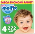 Molfix 4 Beden 272 Adet Bebek Bezi