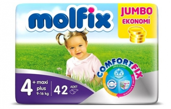 Molfix 4+ Beden 42 Adet Bebek Bezi
