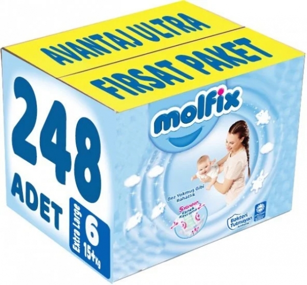 Molfix 6 Beden 248 Adet Bebek Bezi