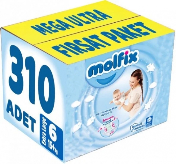Molfix 6 Beden 310 Adet Bebek Bezi