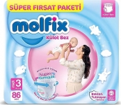 Molfix Külot Bez 3 Beden 86 Adet resim