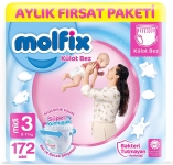 Molfix Külot Bez 3 Beden 172 Adet resim
