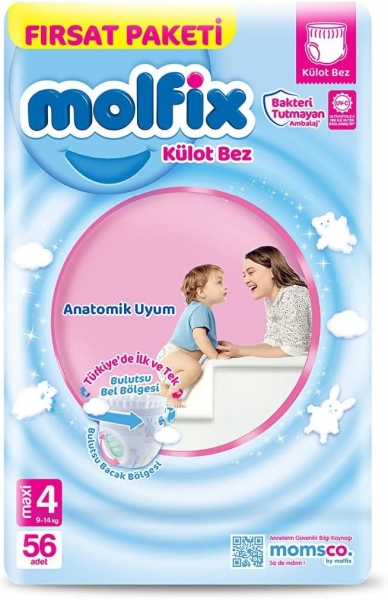 Molfix Külot Bez 4 Beden 56 Adet Bebek Bezi