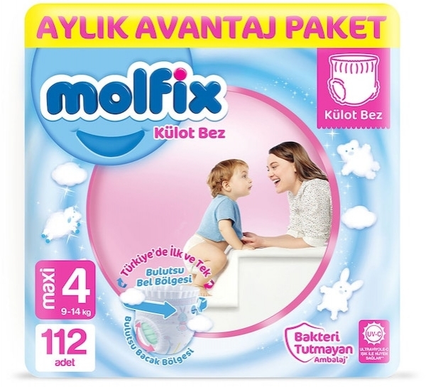 Molfix Külot Bez 4 Beden 112 Adet Bebek Bezi