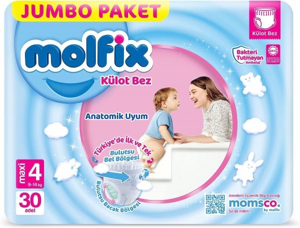 Molfix Külot Bez 4 Beden 30 Adet Bebek Bezi
