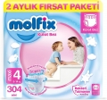 Molfix Külot Bez 4 Beden 304 Adet Bebek Bezi