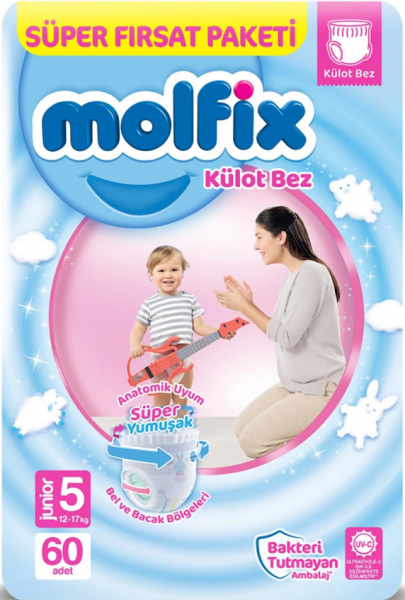 Molfix Külot Bez 5 Beden 60 Adet Bebek Bezi