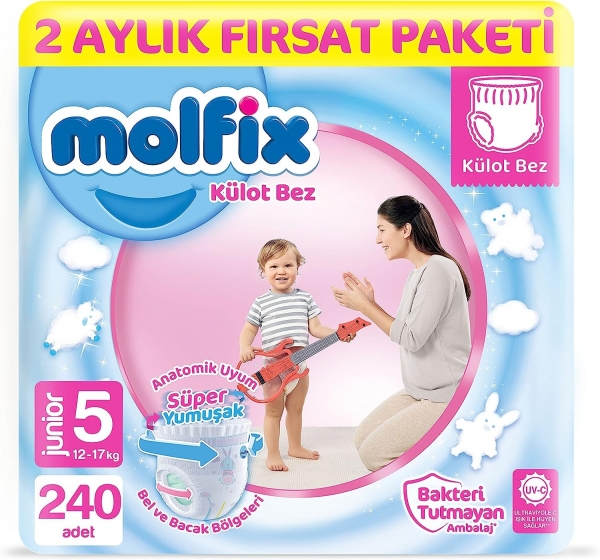 Molfix Külot Bez 5 Beden 240 Adet Bebek Bezi