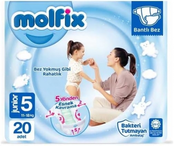 Molfix Külot Bez 5 Beden 20 Adet Bebek Bezi