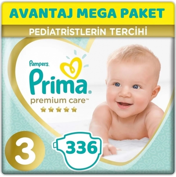 Prima Premium Care 3 Beden 336 Adet Bebek Bezi