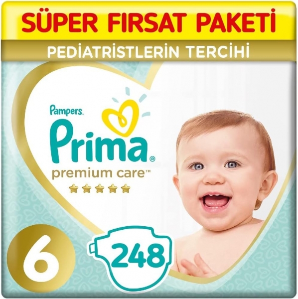 Prima Premium Care 6 Beden 248 Adet Bebek Bezi