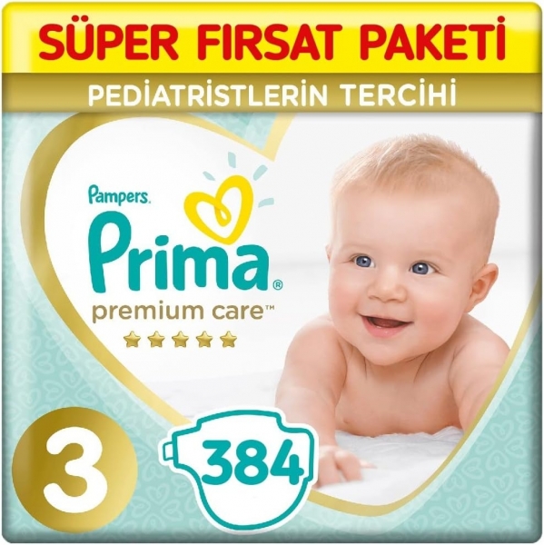 Prima Premium Care 3 Beden 384 Adet Bebek Bezi