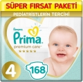Prima Premium Care 4 Beden 168 Adet Bebek Bezi